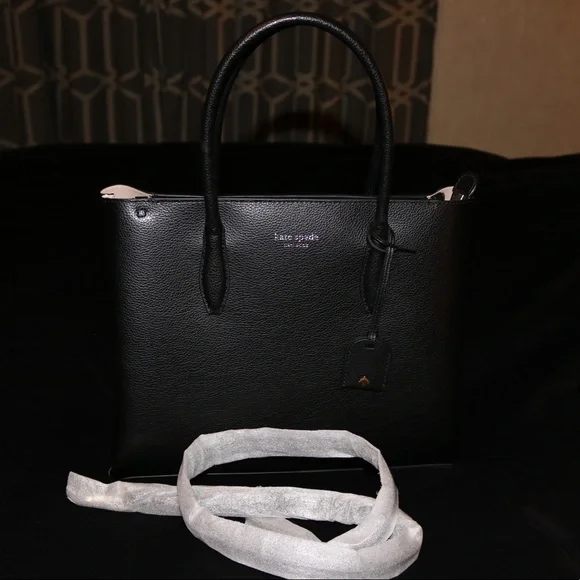 NWT Kate Spade Eva Medium Satchel Black